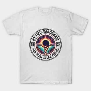 My first Earthquake and Total Solar Eclipse T-Shirt